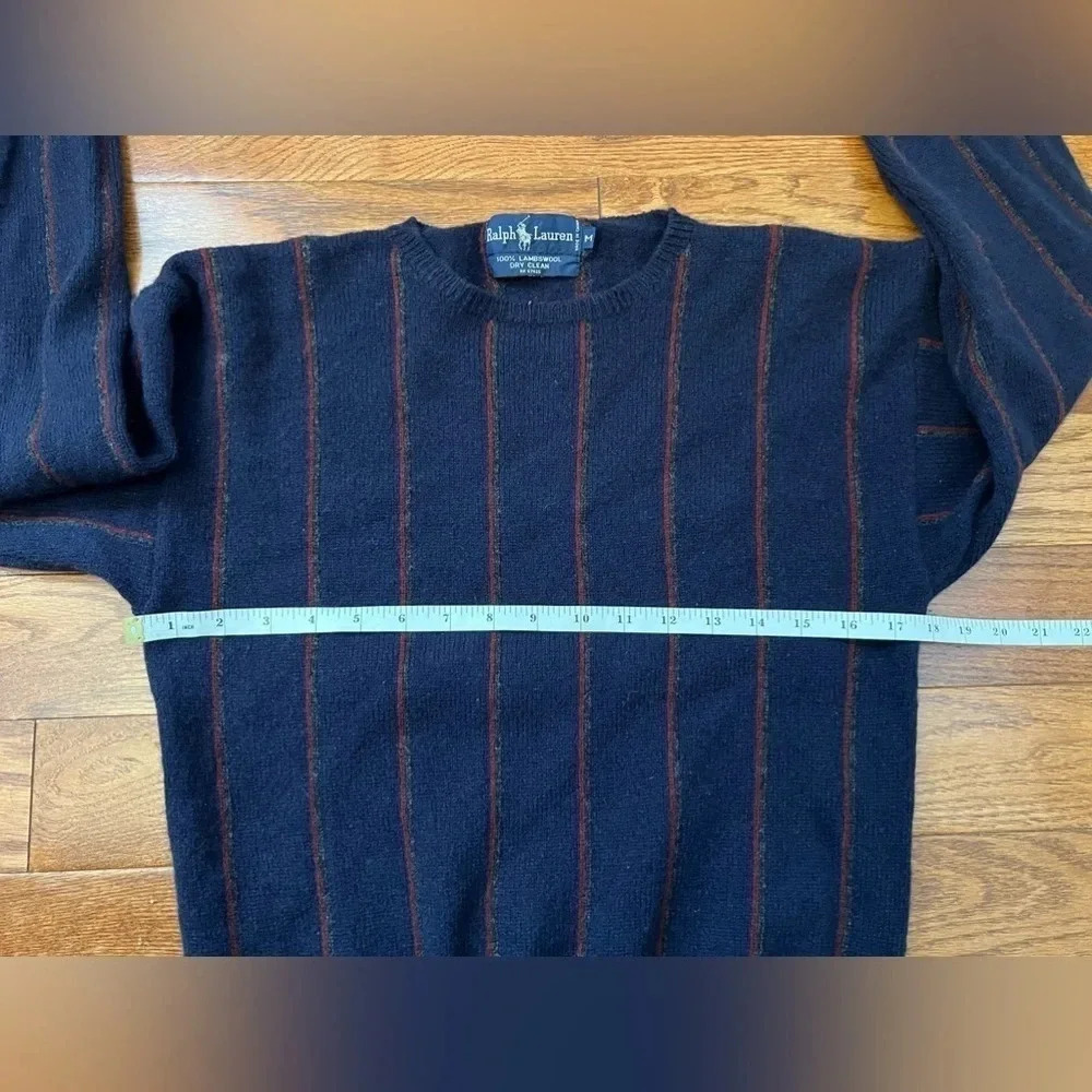 Vtg Polo Ralph Lauren LambsWool Sweater Mens Sz M - Picture 10 of 10